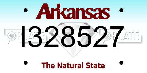 I328527 Arkansas License Plate