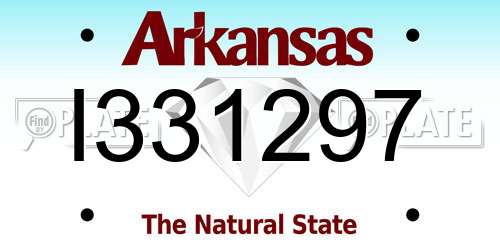 I331297 Arkansas License Plate