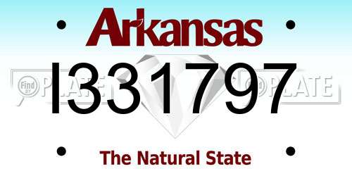 I331797 Arkansas License Plate