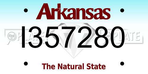 I357280 Arkansas License Plate