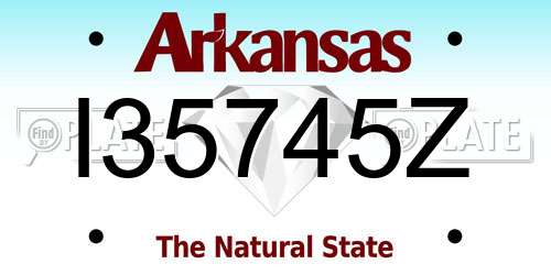 I35745Z Arkansas License Plate