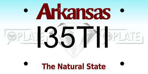 I35TII Arkansas License Plate