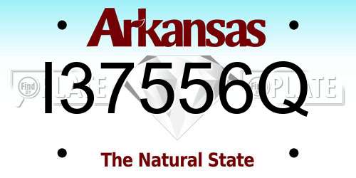 I37556Q Arkansas License Plate