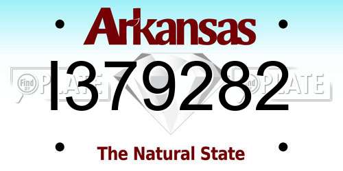 I379282 Arkansas License Plate