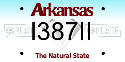 I387II Arkansas License Plate