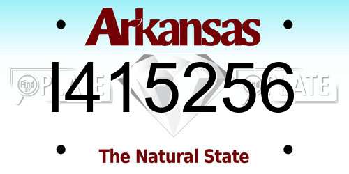 I415256 Arkansas License Plate