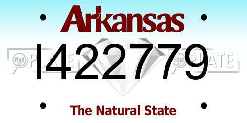 I422779 Arkansas License Plate