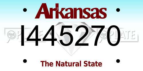 I445270 Arkansas License Plate