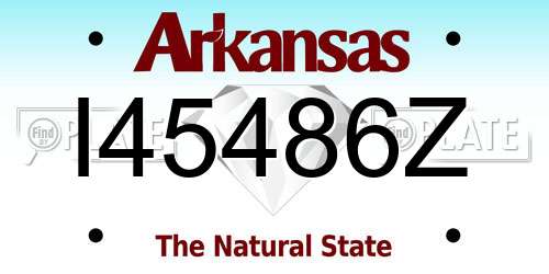 I45486Z Arkansas License Plate