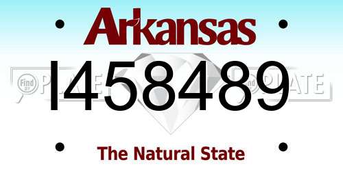 I458489 Arkansas License Plate
