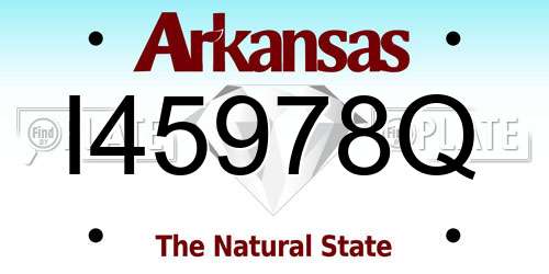 I45978Q Arkansas License Plate