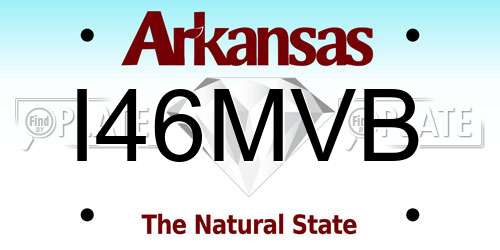 I46MVB Arkansas License Plate