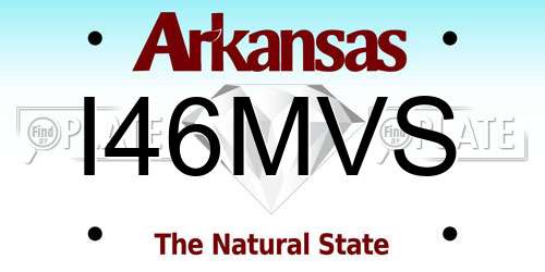 I46MVS Arkansas License Plate