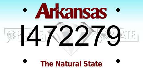 I472279 Arkansas License Plate