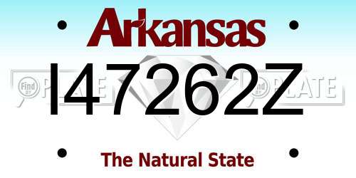 I47262Z Arkansas License Plate