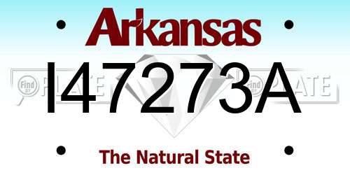 I47273A Arkansas License Plate