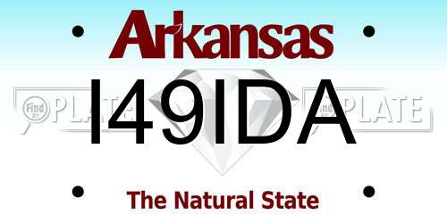 I49IDA Arkansas License Plate