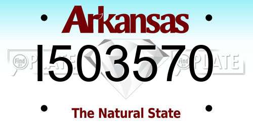 I503570 Arkansas License Plate