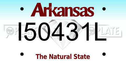 I50431L Arkansas License Plate