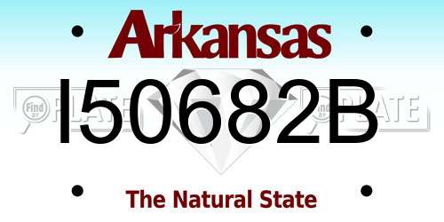 I50682B Arkansas License Plate