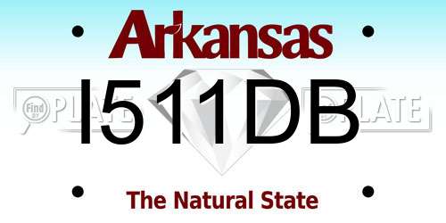 I511DB Arkansas License Plate