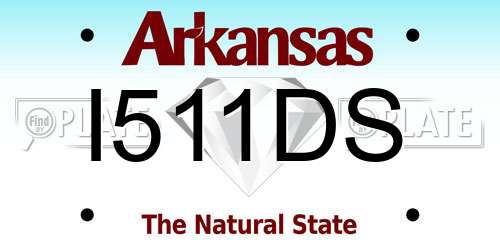 I511DS Arkansas License Plate
