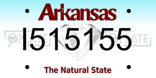 I515155 Arkansas License Plate