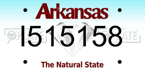 I515158 Arkansas License Plate