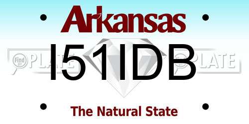 I51IDB Arkansas License Plate