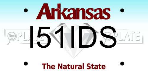I51IDS Arkansas License Plate
