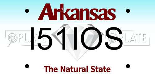 I51IOS Arkansas License Plate
