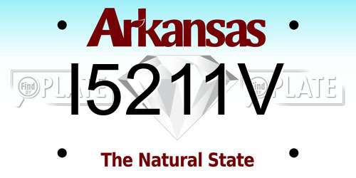 I5211V Arkansas License Plate