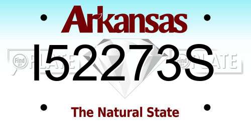 I52273S Arkansas License Plate