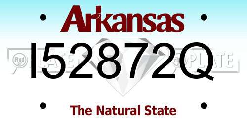 I52872Q Arkansas License Plate