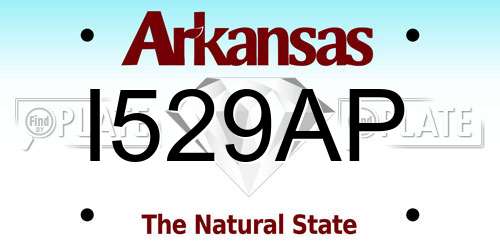 I529AP Arkansas License Plate