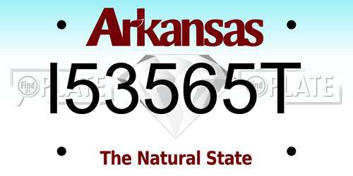 I53565T Arkansas License Plate