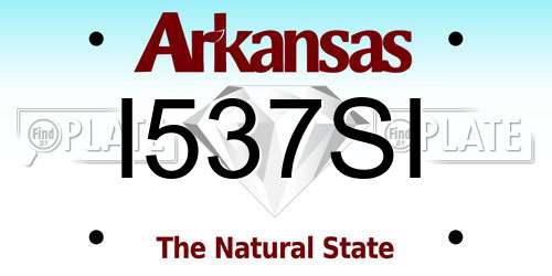 I537SI Arkansas License Plate