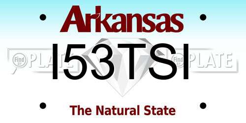 I53TSI Arkansas License Plate