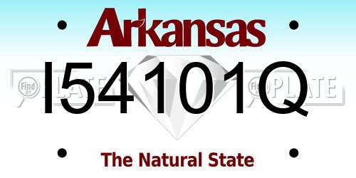 I54101Q Arkansas License Plate