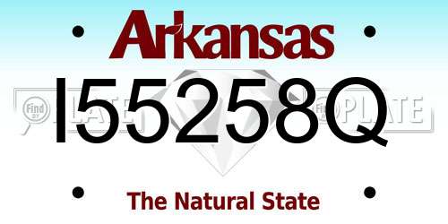 I55258Q Arkansas License Plate