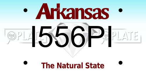 I556PI Arkansas License Plate