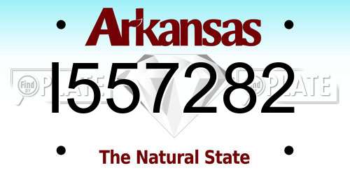 I557282 Arkansas License Plate