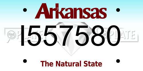 I557580 Arkansas License Plate
