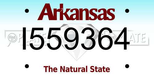 I559364 Arkansas License Plate