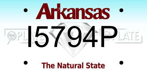 I5794P Arkansas License Plate
