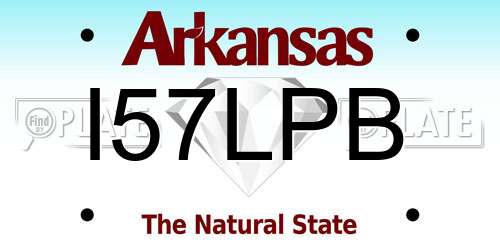 I57LPB Arkansas License Plate