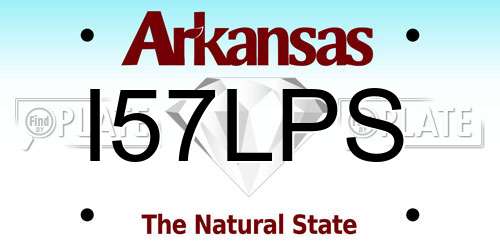 I57LPS Arkansas License Plate