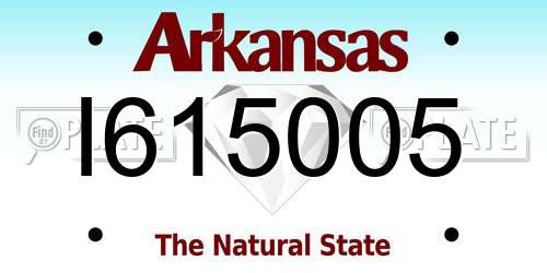 I615005 Arkansas License Plate