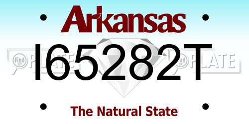 I65282T Arkansas License Plate