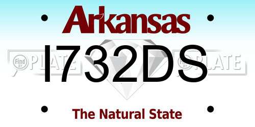 I732DS Arkansas License Plate